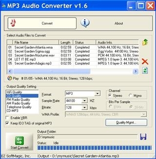 convert mpc to mp3