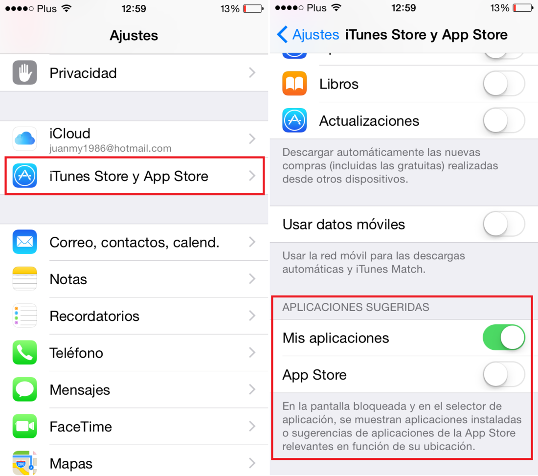 Como configurar las recomendaciones de apps en iPhone o iPad. iOS