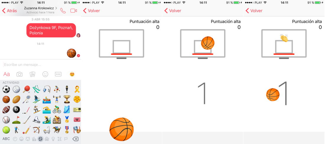 Como jugar al baloncesto en Messenger de  Facebook desde iOS o Android