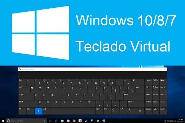 Activar el teclado virtual en la pantalla de tu ordenador con windows