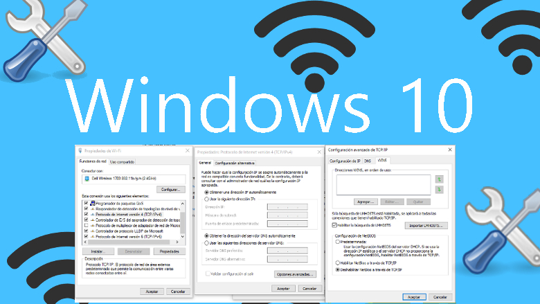 solventar los problemas de conexion a internet en windows 10 por culpa de los protocolos de internet IPv6 e IPv4