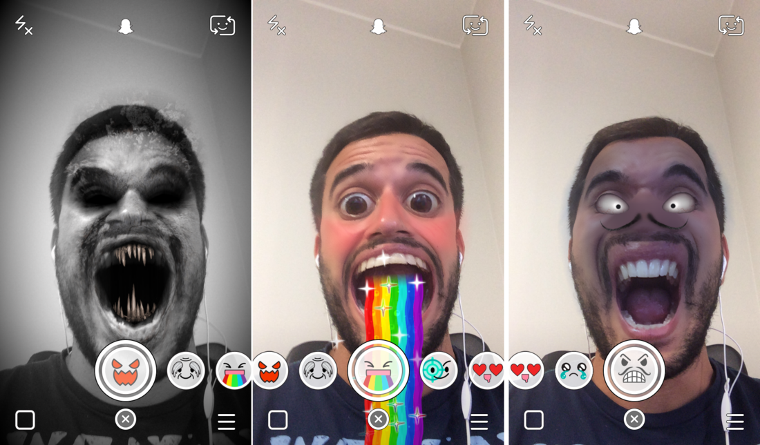 Nuevos filtros para snapchat con los que personalizar tus selfies
