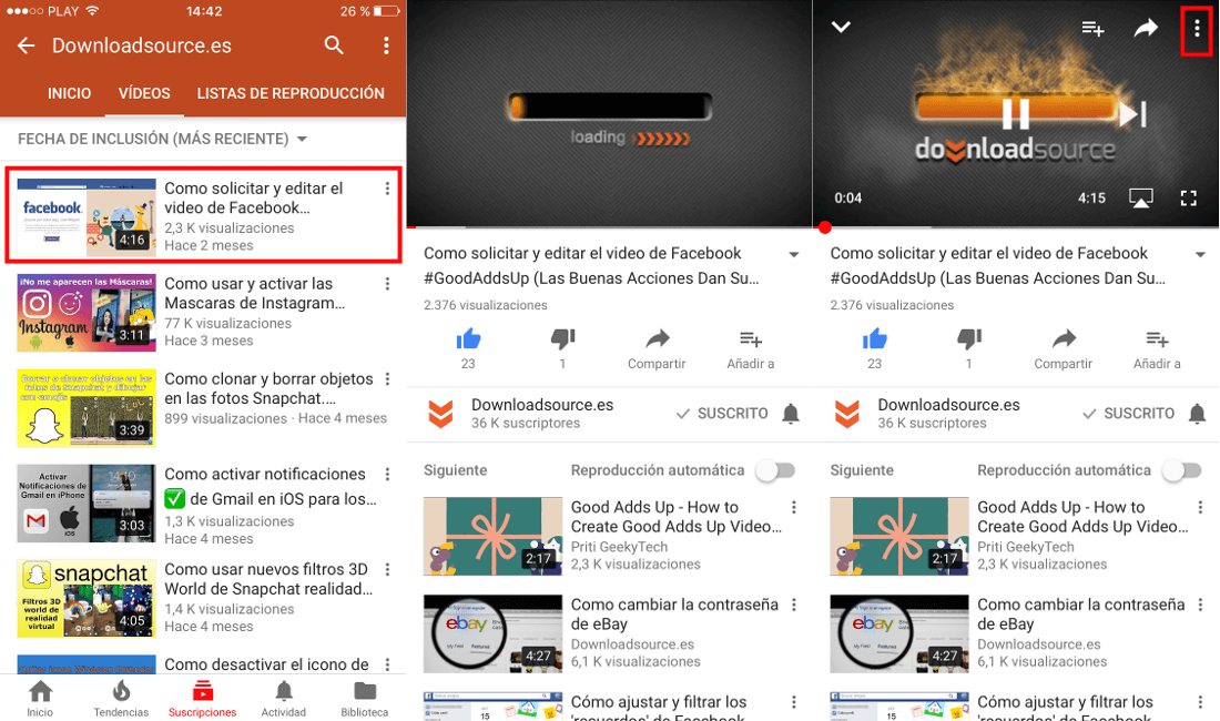cambiar la velocidad de reproducción de los videos de Youtube en la app para android e iOS