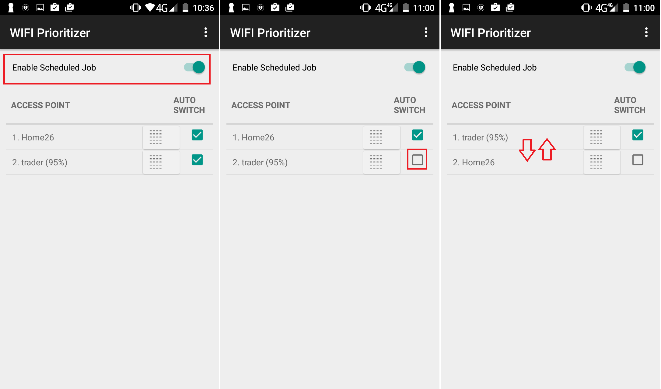 lista de redes Wifi Prioritarias en telefonos Android
