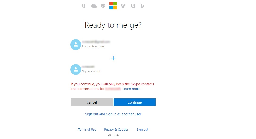 utlizar el mismo inicio de sesión para Skype y para Microsoft