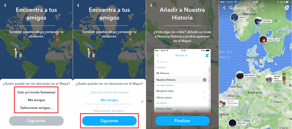 snapchat introduce Snap Map para iOS y Android