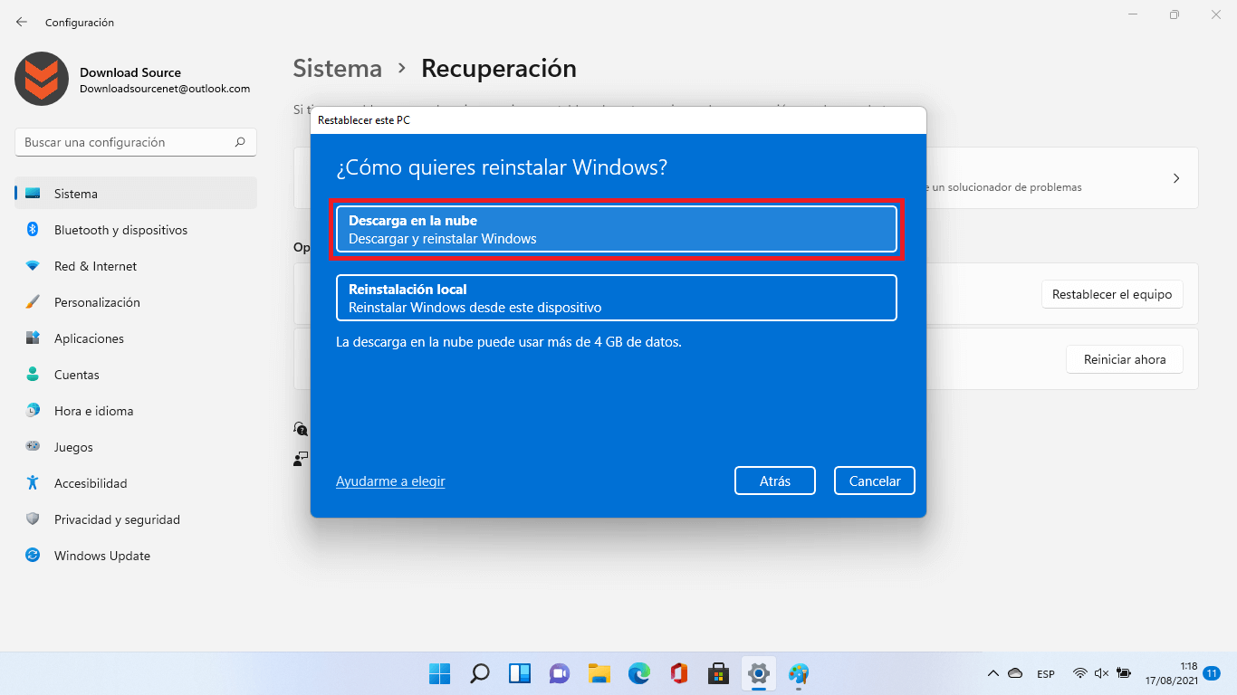como restaurar windows 11 sin perder tus archivos