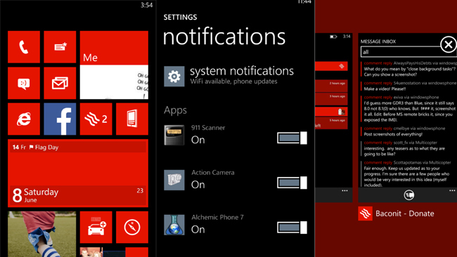 Windows Phone 8.1, cortana,centro de notificaciones, Moneypenny, Goldfinger, Touch 3D