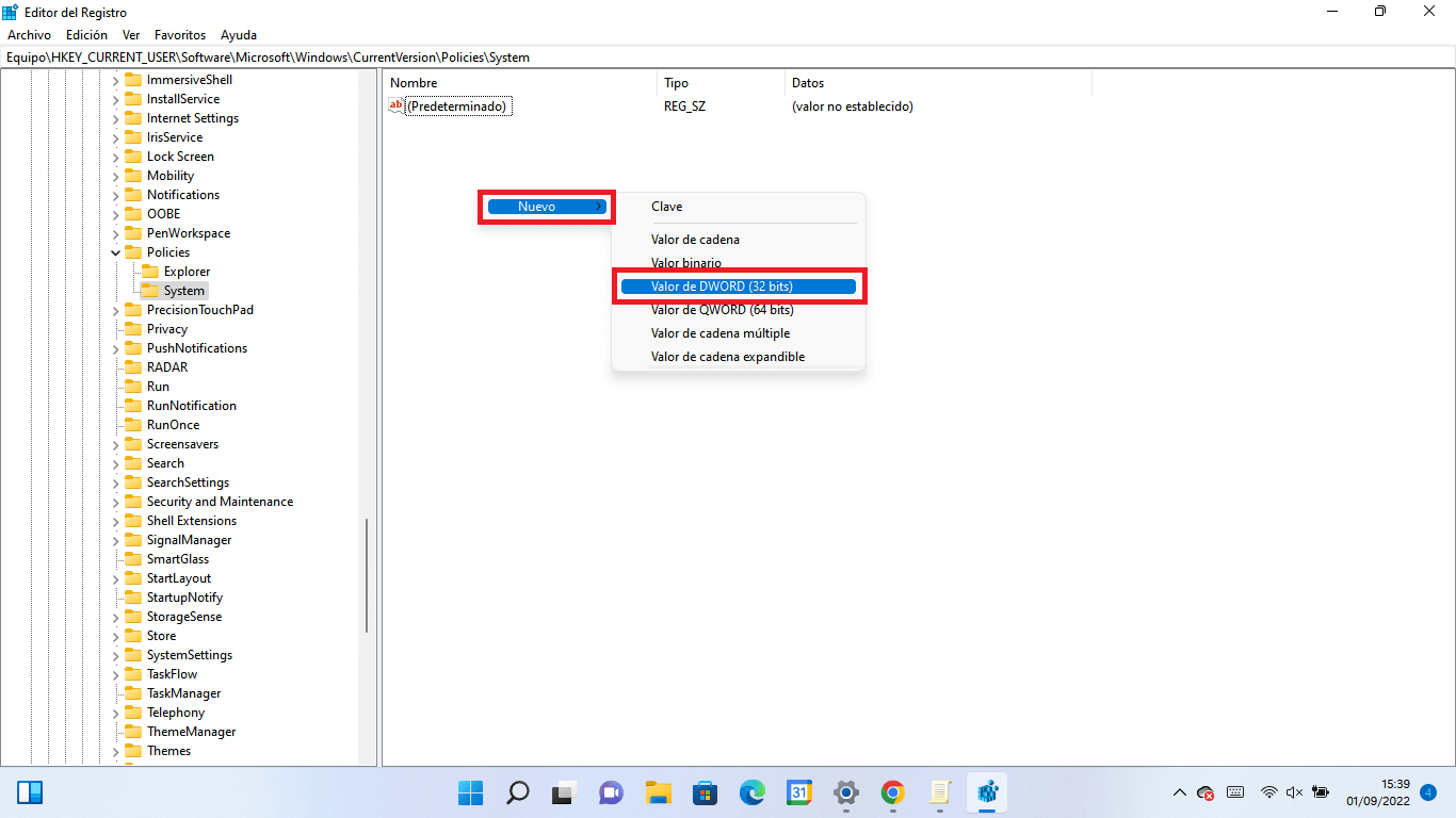 impedir abrir el editor de registro de windows