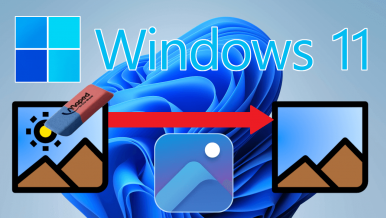 Cómo borrar objetos o elementos de una foto desde la app Fotos de Windows 11