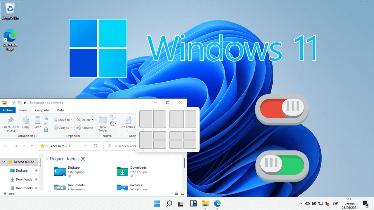 Como activar o Snap de Windows 11 | acoplar ventanas