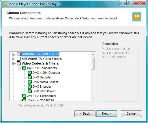 Disgusto Ventilación rima Media Player Codec Pack | Codecs