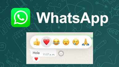 Como activar y usar las reacciones de Whatsapp | Android, iOS, PC