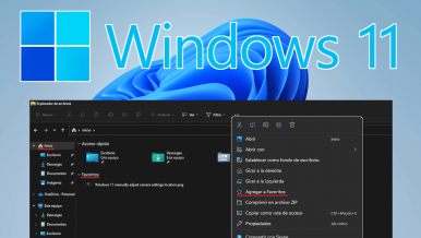 Windows 11: desactivar Agregar a Favoritos del menú contextual