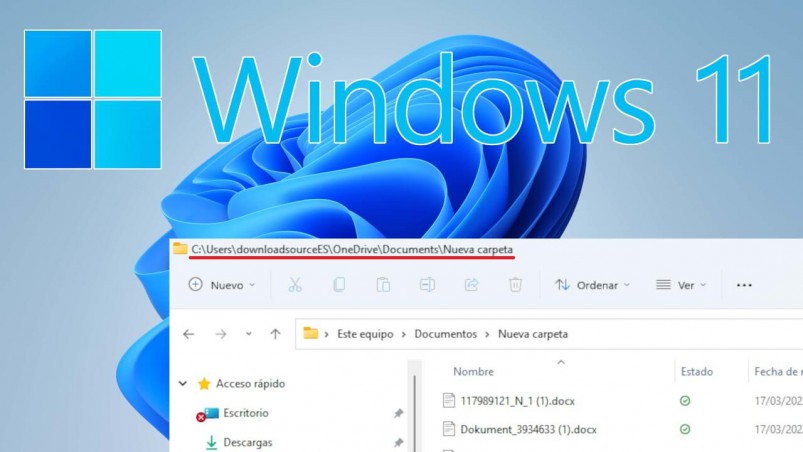 Windows 11: mostrar la ruta de Carpetas en el Explorador de archivos
