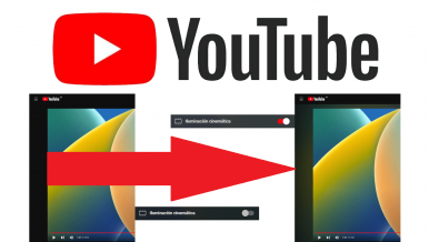 Como activar o desactivar el modo Ambiente en Youtube | Iluminación cinemática
