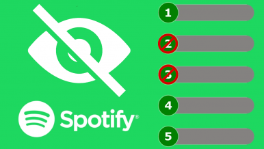 Como ocultar canciones de listas de reproducción de Spotify