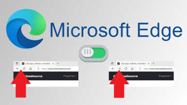 Microsoft Edge: Activar y mostrar siempre el botón adelante | Flecha derecha