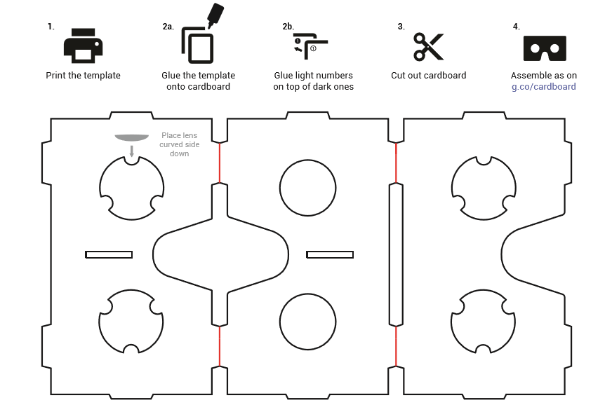 Google Cardboard Plantilla  Descargar