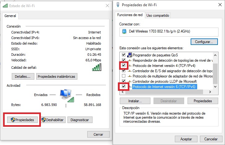 Como solucionar problemas de conexion a internet