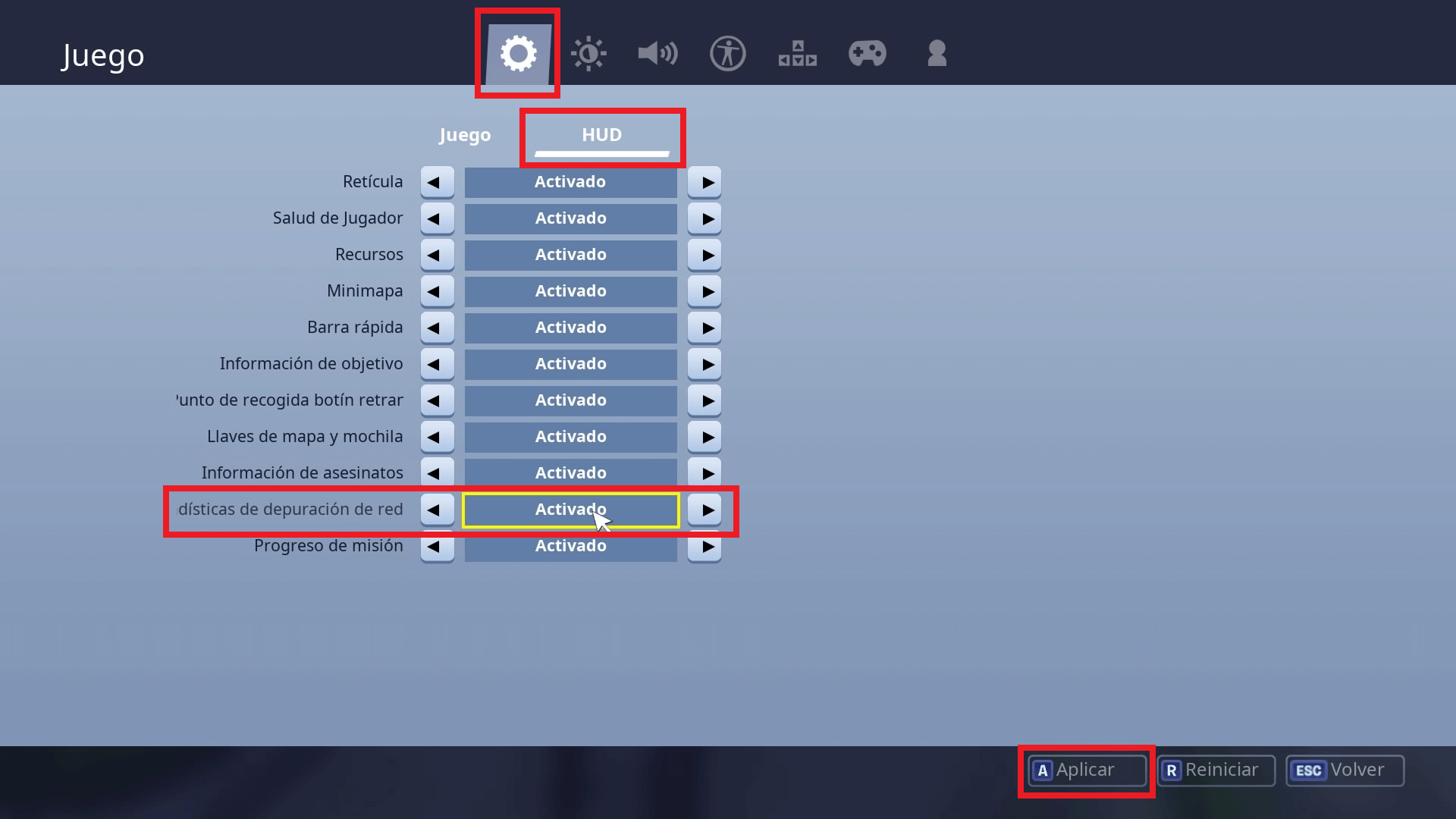 Como ver tu Ping en Fortnite (Estadísticas de Depuración ... - 1920 x 1080 png 142kB