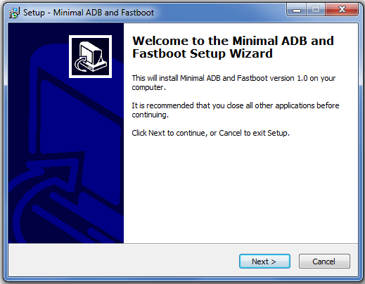Minimal ADB and Fastboot Descargar Suites de software