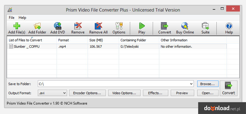convertisseur prism video converter gratuit