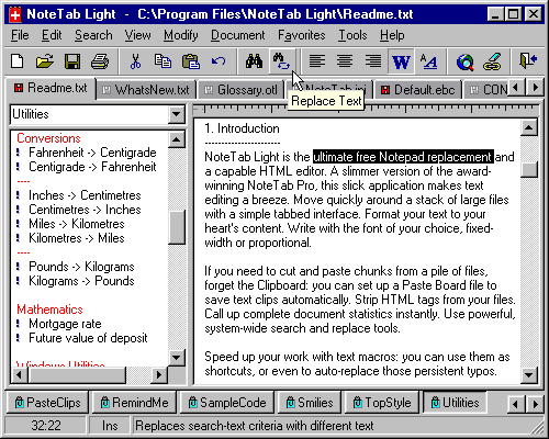 Notetab Light Download