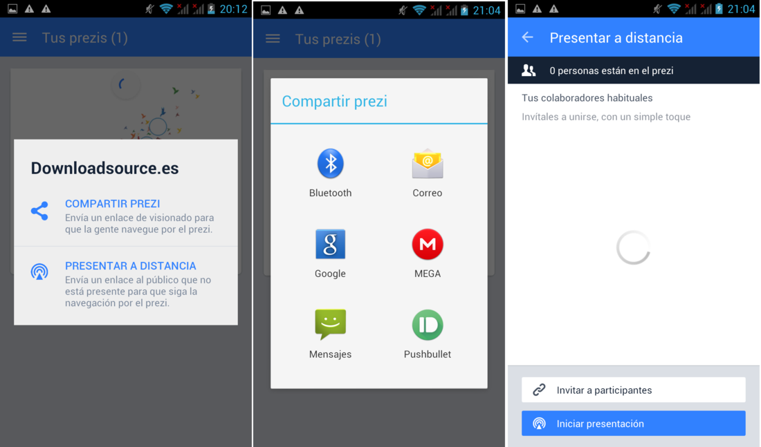 Como compartir y visualizar presentaciones en Android a traves de Prezi