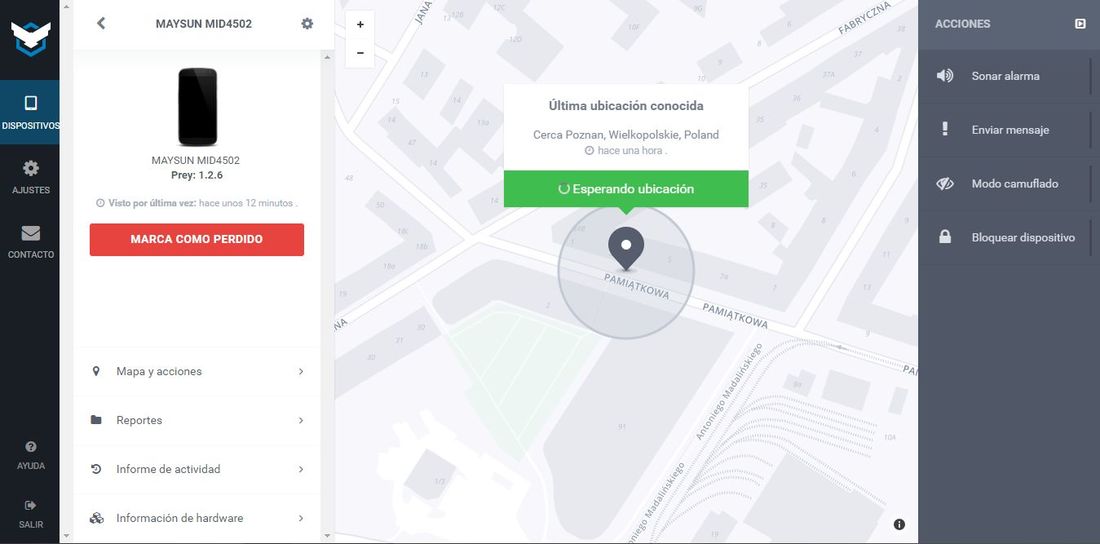 Encuentra tu telefono android con la app Prey y su servicio Web