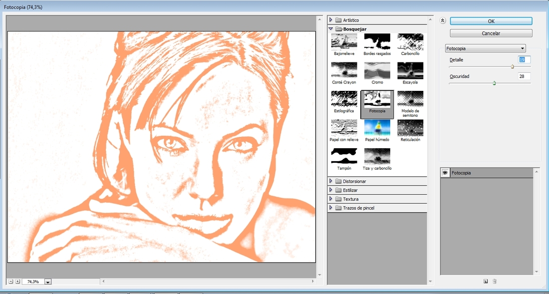 como convertir una fotografia a dibujo con Photoshop
