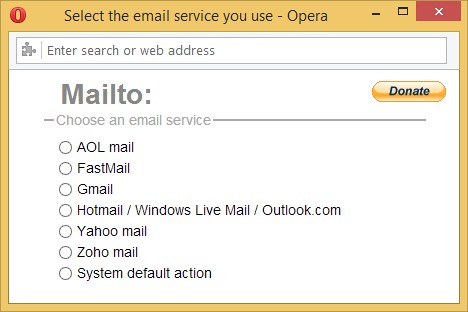 Como hacer que Gamil sea el correo predeterminado en Safari u Opera