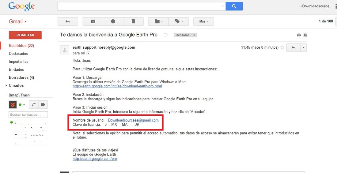 Como conseguir la clave de producto de Google earth Pro para usarlo gratis