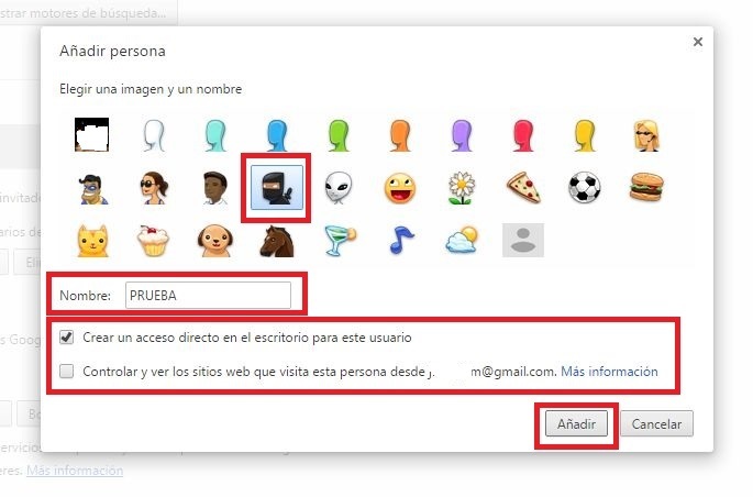 tutrial sobre añadir un nuevo perfil a Google Chrome