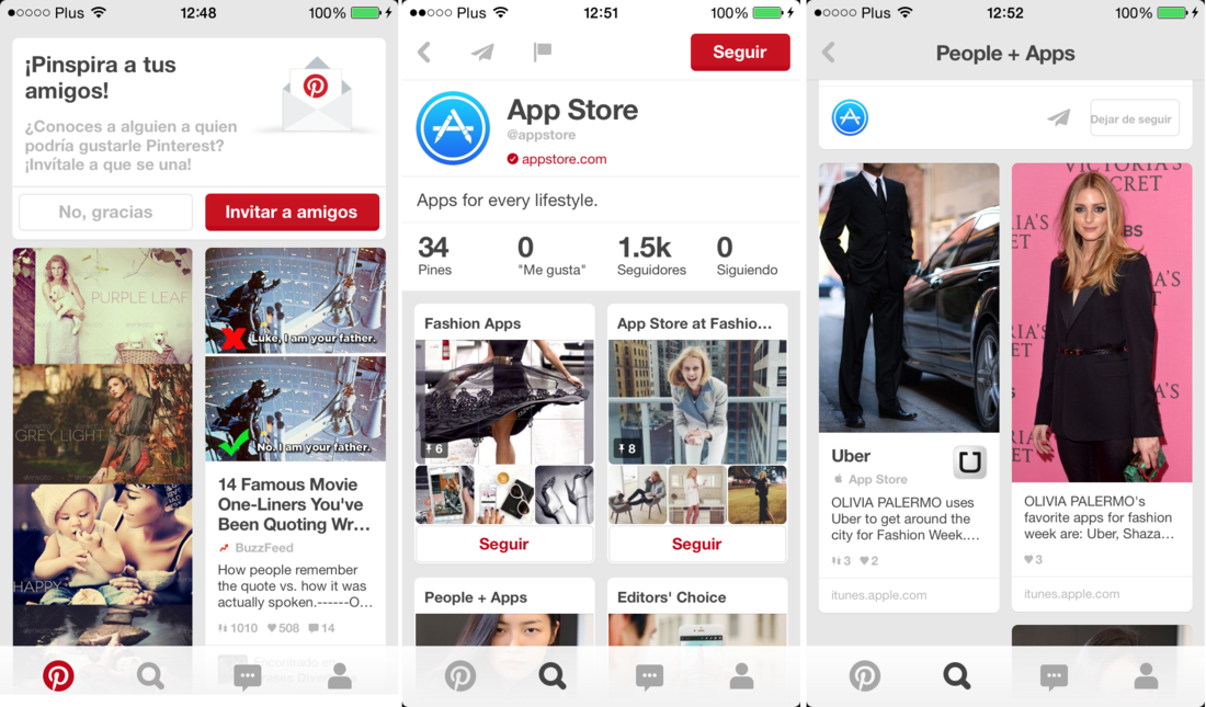 Como instalar app del app store directamente en pinterest