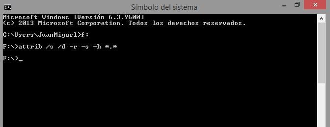 eliminar virus de acceso directo en pendrive