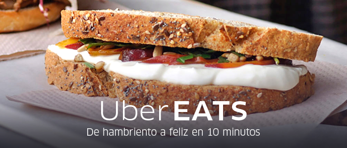 Como pedir comida a domicilio con la aplicaicón UBER