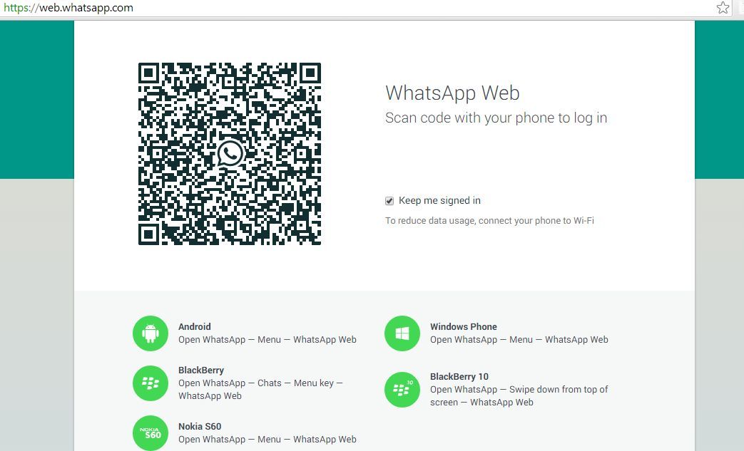 Como acceder al servicio Whatsapp desde la Web