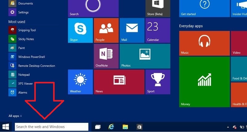 Como habilitar la caja de busqueda de Windwos 10 en Windows 8, 8.1 o 7