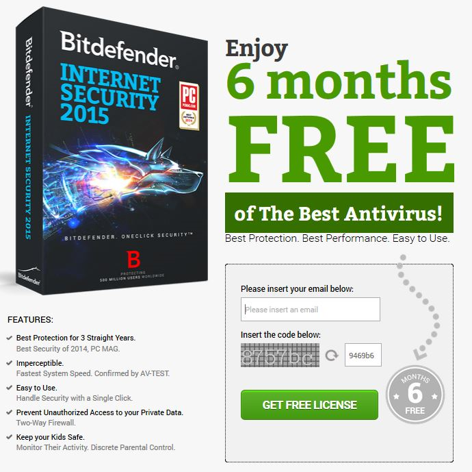 Como conseguir una licencia de Bitdefender internet security totalmente gratis para 6 meses