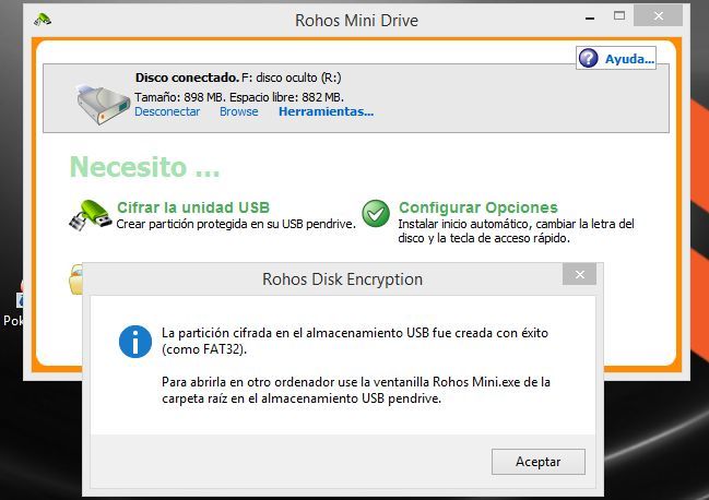 proteger con contraseña una particion de una memoria USB