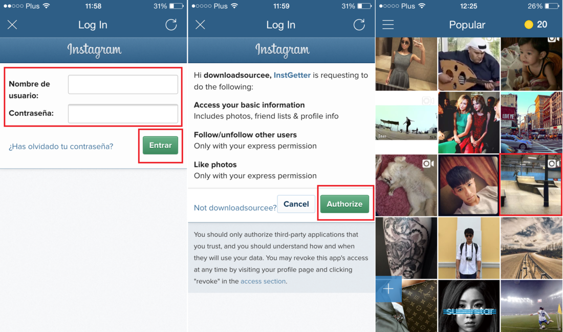 como descargar videos de Instagram directamente a tu smartphone