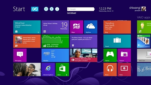 Start Screen Unlimited, Windows 8, sistema operativo, Widgate