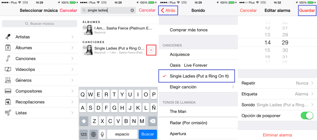 Configurar canción de Apple musica como tono de Alarma en iOS 8