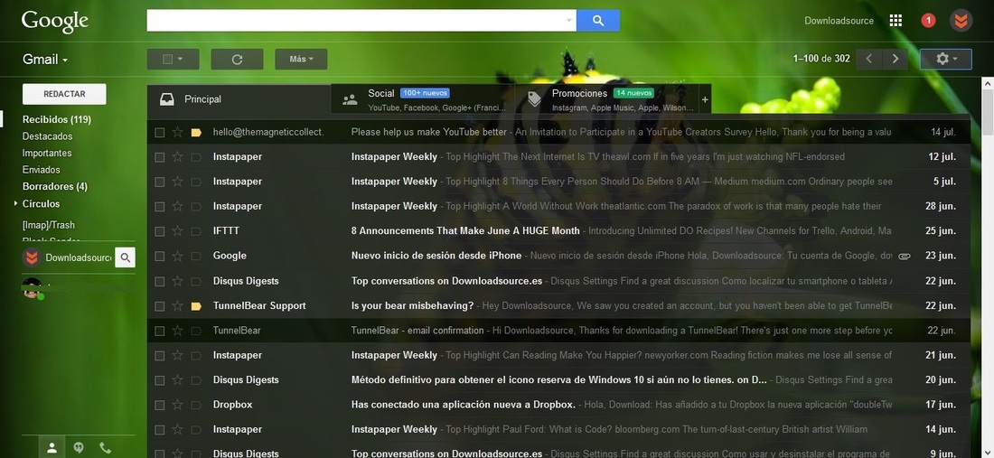 personalizar interfaz Gmail correo electrónico