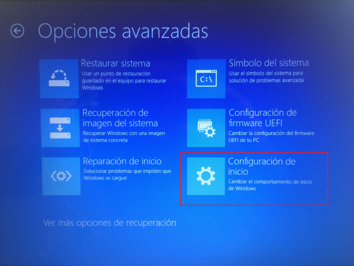 Windows 10 en modo seguro