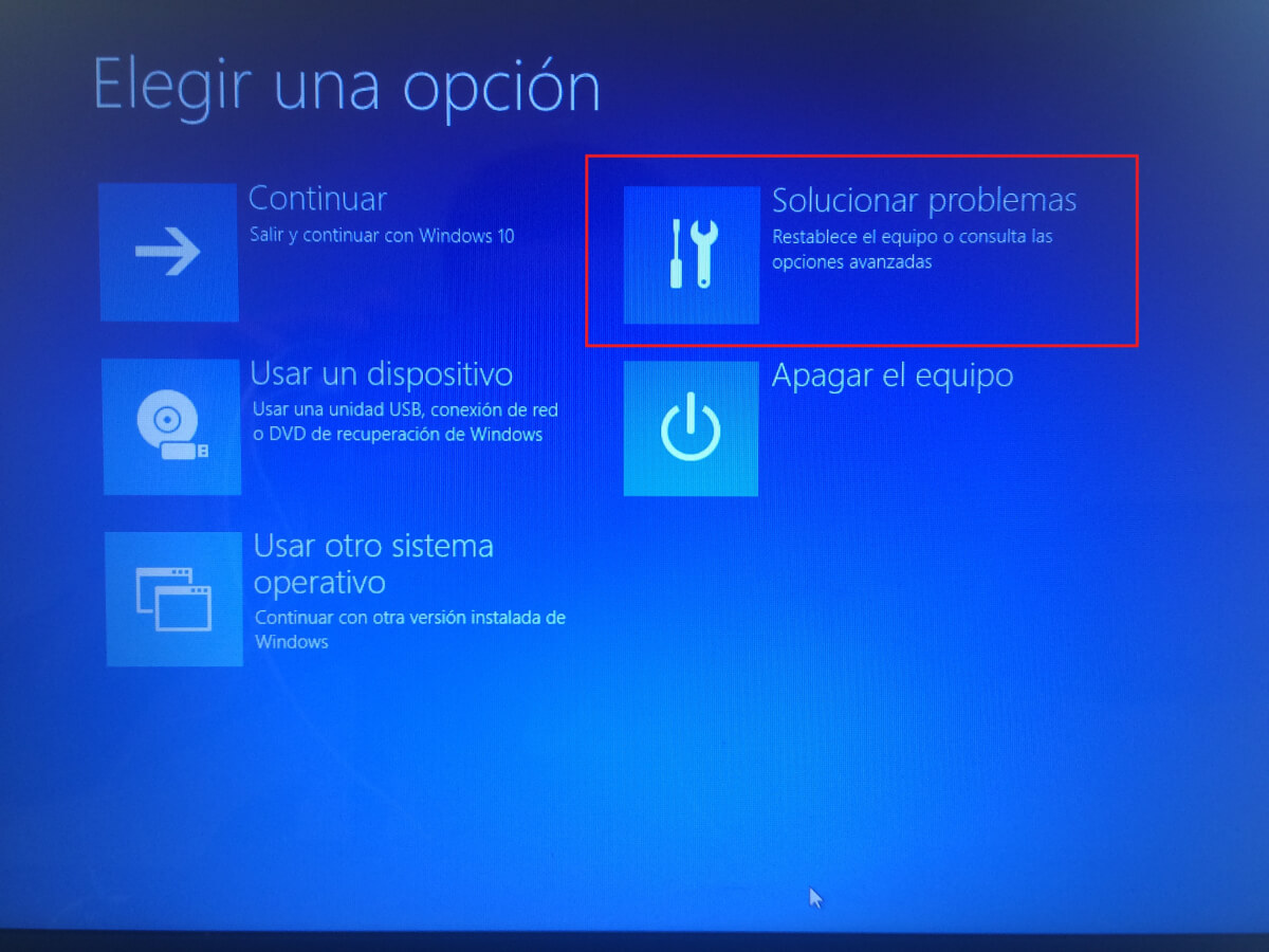 inicio en Modo seguro para Windows 10