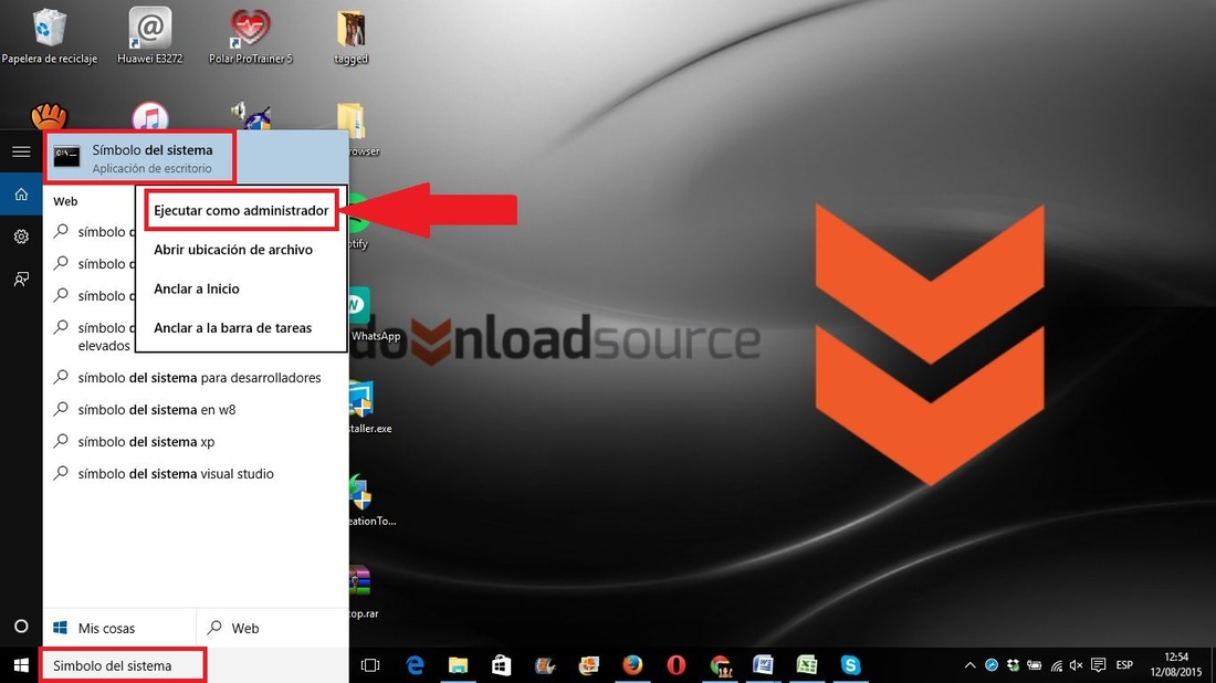 Simbolo del sistema como administrador en Windows 10