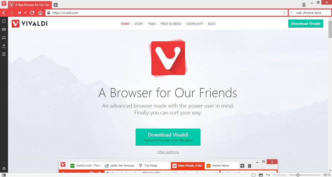instala las apps y extensiones de Google Chrome en el navegador Vivaldi