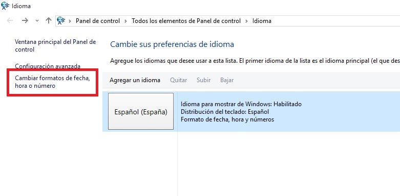 modifica el idioma de todo tu sistema operativo Windows